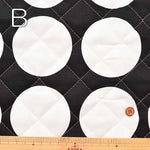 Cotton oxford printed quilt fabric ≪Half stitch≫ Polka dots - nomura tailor