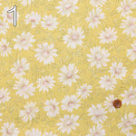 Cotton Si Clap Print Fabric Sheer Style Flower - nomura tailor