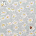 Cotton Si Clap Print Fabric Sheer Style Flower - nomura tailor