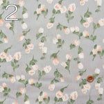 Cotton Si Clape Print Fabric Sheer STYLE Tsubomi - nomura tailor