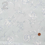 Cotton Si Clape Print Fabric Sheer Style Line Flower - nomura tailor