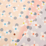 Cotton Ox Printed Fabric COLORHYTHM Dots & Flowers - nomura tailor