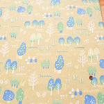 Cotton Corduroy Printed Fabric Forest and Animals - nomura tailor