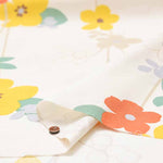 W width cotton buckingham print fabric Rhinoflower - nomura tailor