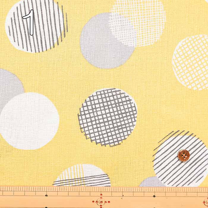 W width cotton buckingham print fabric with polka dots - nomura tailor