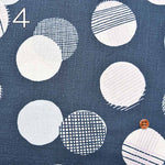 W width cotton buckingham print fabric with polka dots - nomura tailor