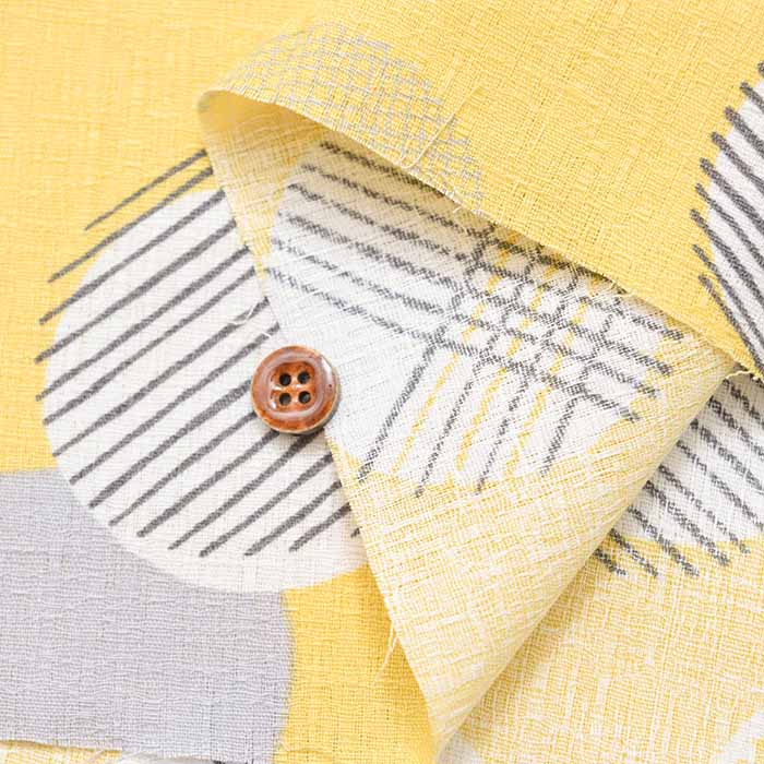 W width cotton buckingham print fabric with polka dots - nomura tailor