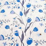 W width cotton buckingham print fabric Tulip - nomura tailor