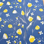 W width cotton buckingham print fabric Tulip - nomura tailor