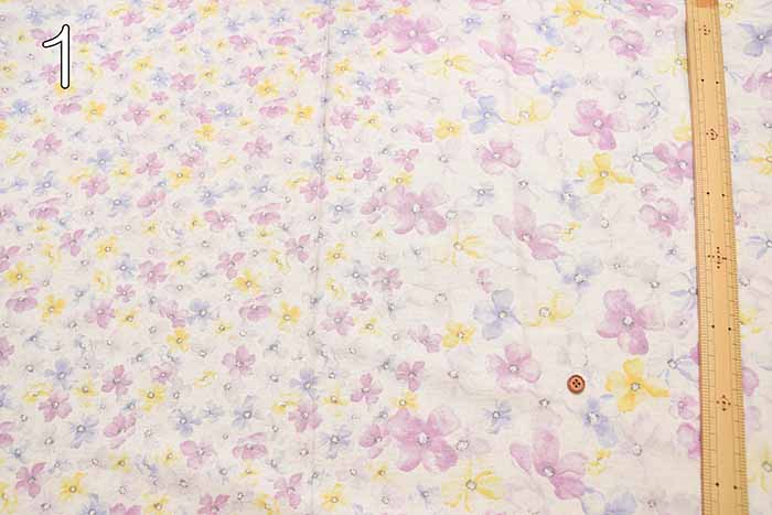 C/L Sheeting Printed Fabric momen-t Spraying Flower - nomura tailor