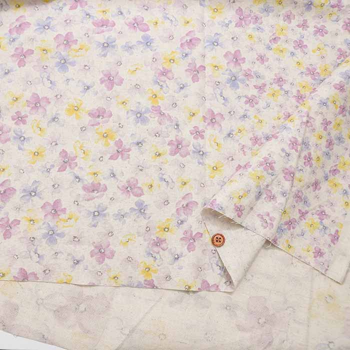 C/L Sheeting Printed Fabric momen-t Spraying Flower - nomura tailor