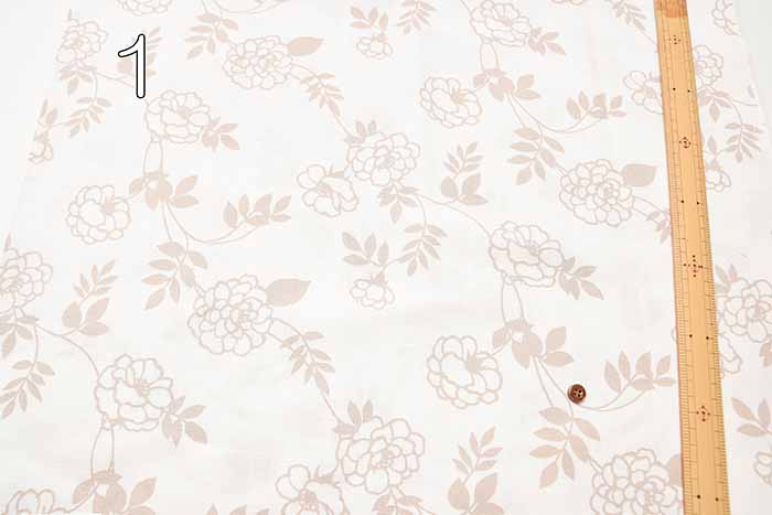 Cotton buckingham print fabric Coquelicot - nomura tailor