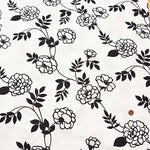 Cotton buckingham print fabric Coquelicot - nomura tailor