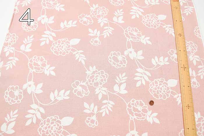 Cotton buckingham print fabric Coquelicot - nomura tailor