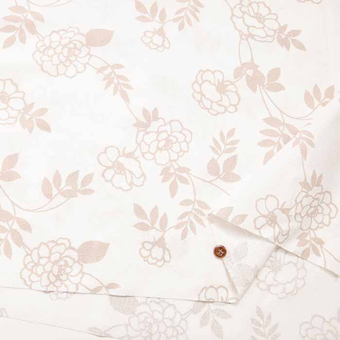 Cotton buckingham print fabric Coquelicot - nomura tailor