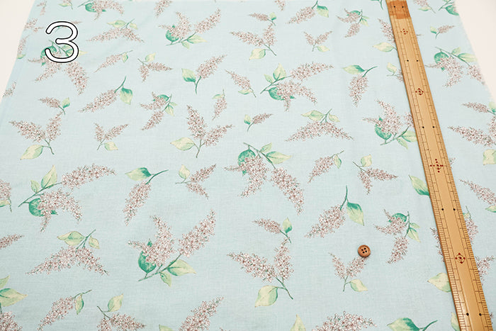 C/L Muslin Print FabricEnsoleille - Lilac - nomura tailor