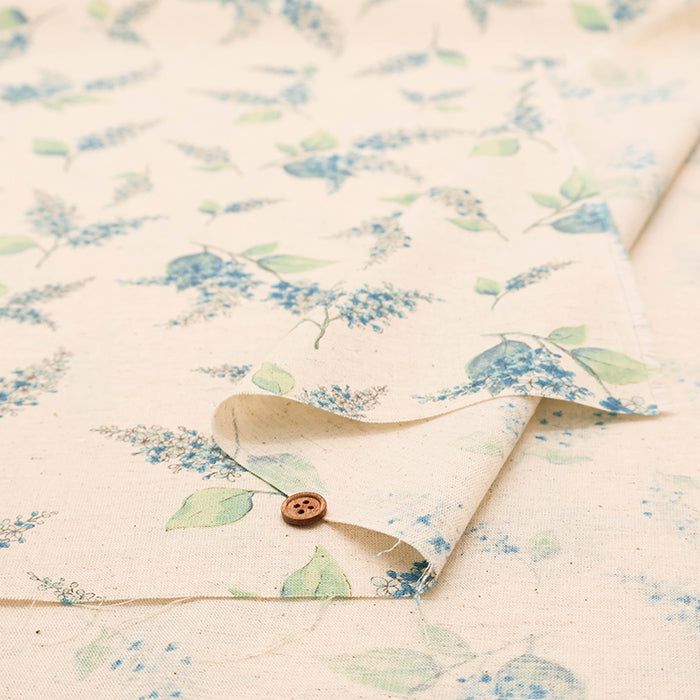 C/L Muslin Print FabricEnsoleille - Lilac - nomura tailor