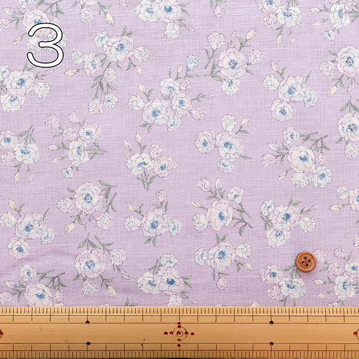 C/L Muslin Print FabricEnsoleille - Turkish bellflower - nomura tailor