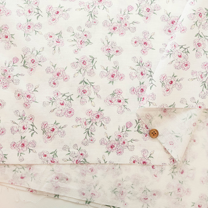 C/L Muslin Print FabricEnsoleille - Turkish bellflower - nomura tailor