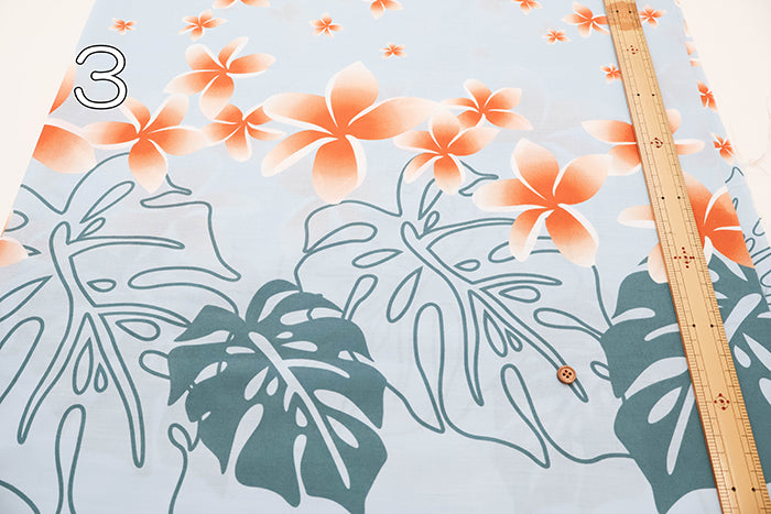 T/C Hawaiian Print Fabric - Plumeria - nomura tailor