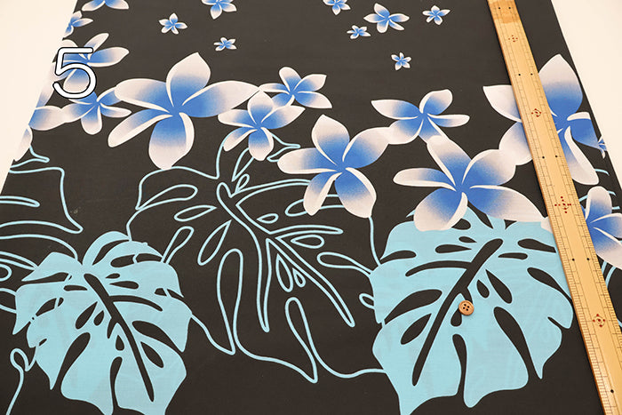 T/C Hawaiian Print Fabric - Plumeria - nomura tailor