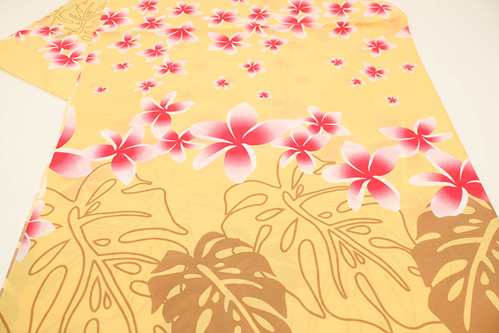 T/C Hawaiian Print Fabric - Plumeria - nomura tailor
