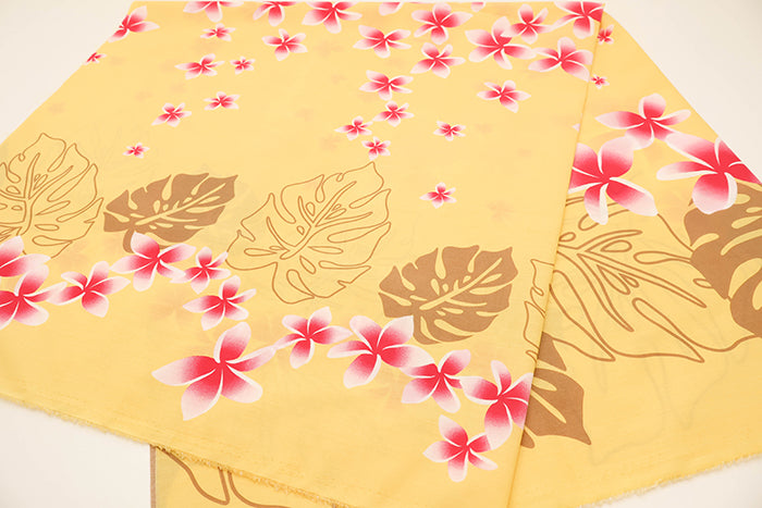 T/C Hawaiian Print Fabric - Plumeria - nomura tailor
