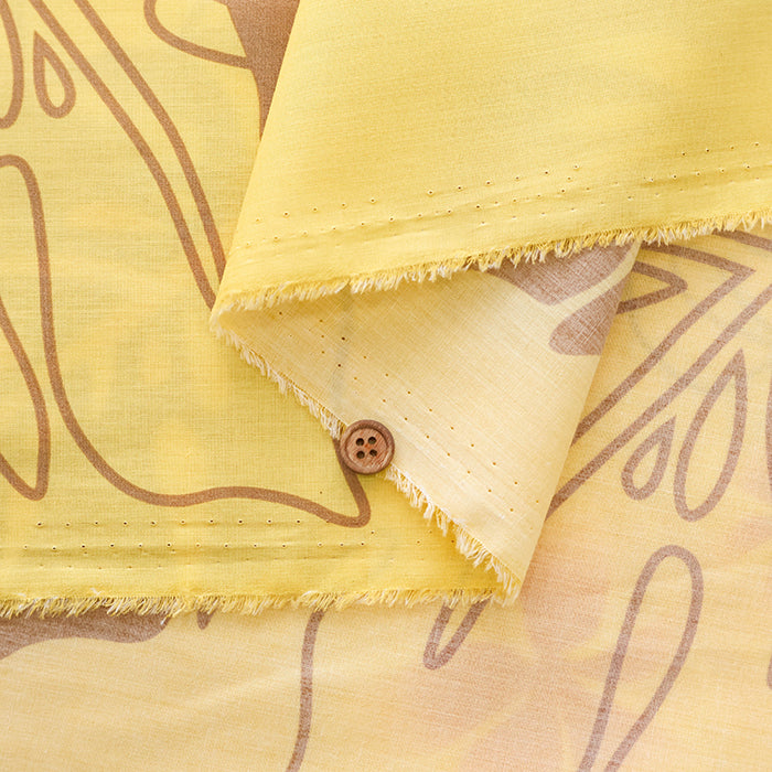 T/C Hawaiian Print Fabric - Plumeria - nomura tailor