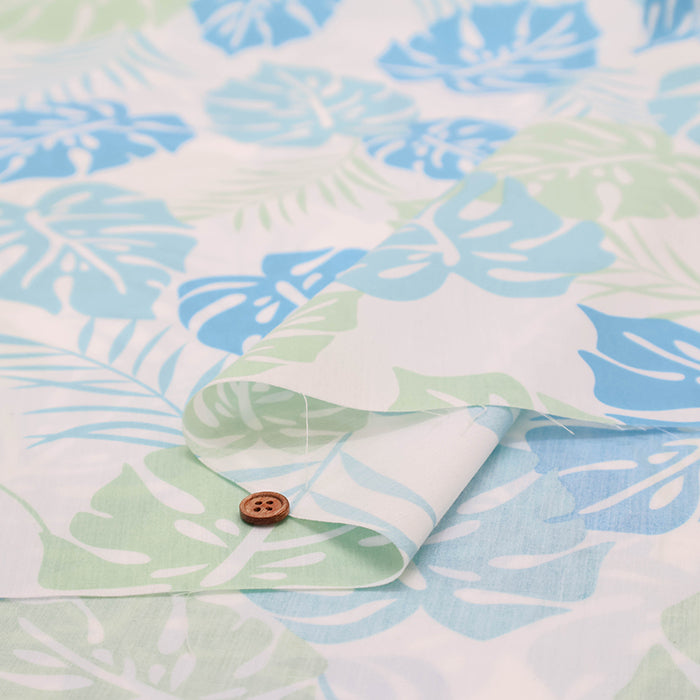 T/C Hawaiian Print Fabric - Monstera - nomura tailor