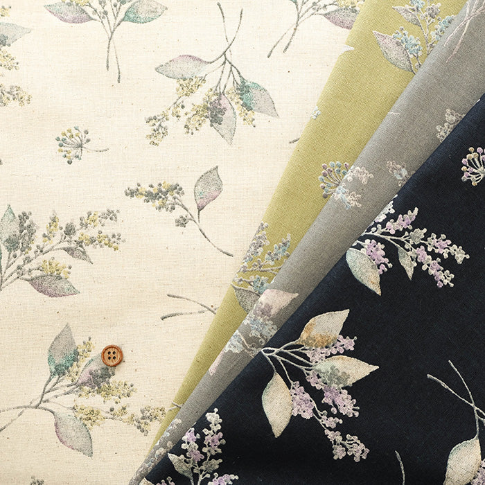 C/L Muslin Print Fabric Soft Finished momen-t - Flower - nomura tailor