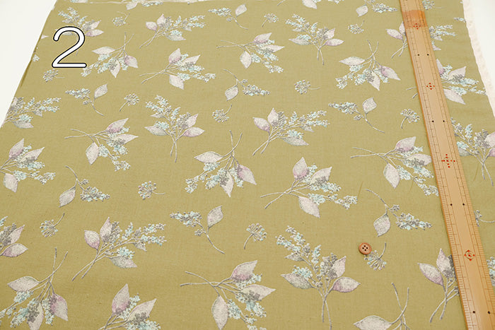C/L Muslin Print Fabric Soft Finished momen-t - Flower - nomura tailor