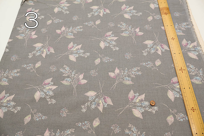 C/L Muslin Print Fabric Soft Finished momen-t - Flower - nomura tailor