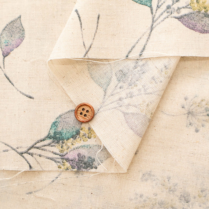 C/L Muslin Print Fabric Soft Finished momen-t - Flower - nomura tailor
