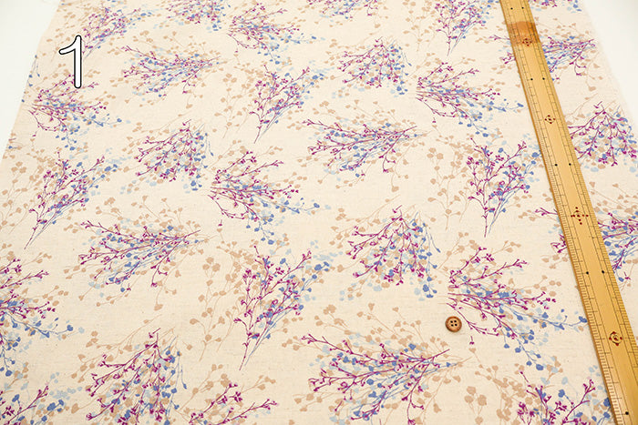 C/L Muslin Print Fabric Soft Finished momen-t - Flower - nomura tailor