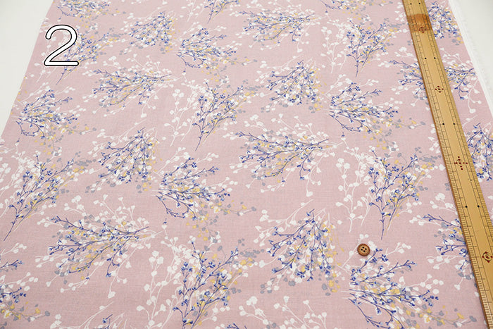 C/L Muslin Print Fabric Soft Finished momen-t - Flower - nomura tailor