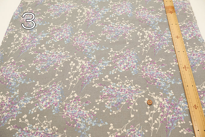 C/L Muslin Print Fabric Soft Finished momen-t - Flower - nomura tailor