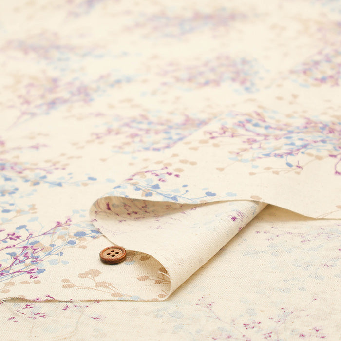 C/L Muslin Print Fabric Soft Finished momen-t - Flower - nomura tailor