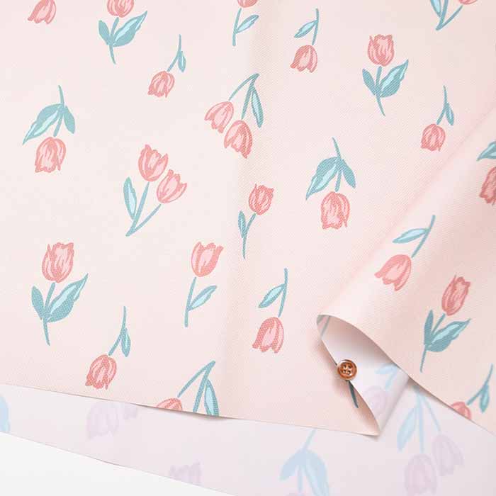 Made in China Waterproof (reverse side) polyester printed fabric Picnic Tulip - nomura tailor