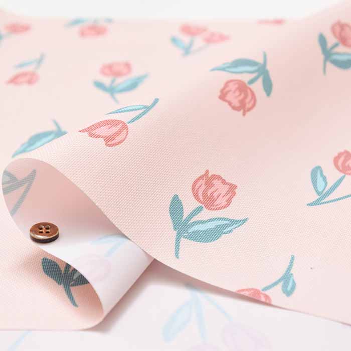 Made in China Waterproof (reverse side) polyester printed fabric Picnic Tulip - nomura tailor