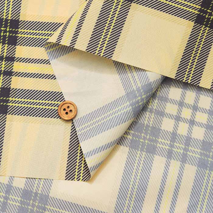 Made in China Water-repellent polyester print fabric Check - nomura tailor