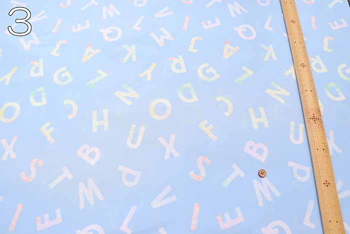 Made in China Water Repellent Polyester Printed Fabric Alphabet - nomura tailor