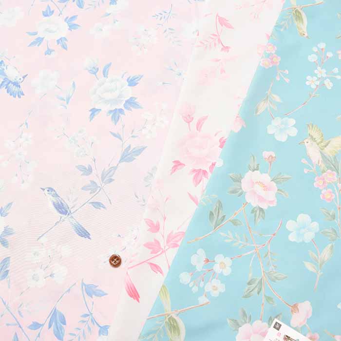 Water-repellent polyester print fabric Chinoiserie - nomura tailor