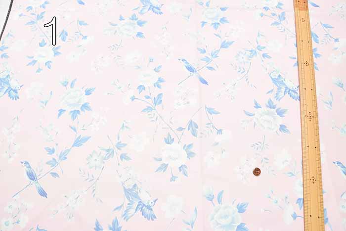Water-repellent polyester print fabric Chinoiserie - nomura tailor