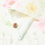 Water-repellent polyester printed fabric Flower - nomura tailor