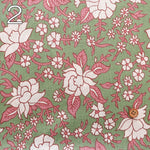 Made in India Cotton Sheeting printed Fabric - Ethnic Flower - nomura tailor