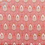 Made in India Cotton Sheeting printed Fabric - Ethnic Flower Drop - nomura tailor