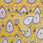 Made in India Cotton Sheeting printed Fabric - Ethnic Flower Drop - nomura tailor