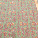 Made in India Cotton Sheeting printed Fabric - Ethnic Flower Botanical - nomura tailor