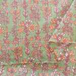 Made in India Cotton Sheeting printed Fabric - Ethnic Flower Botanical - nomura tailor