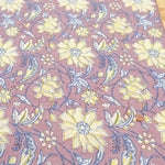 Made in India Cotton Sheeting printed Fabric - Ethnic Flower Leaf - nomura tailor